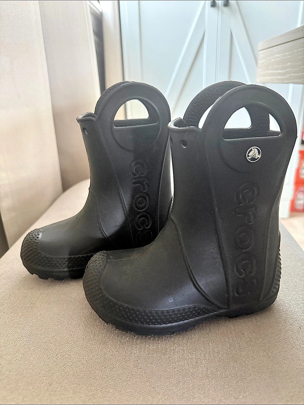 Crocs Handle It Rain Boot Black Kids Boots